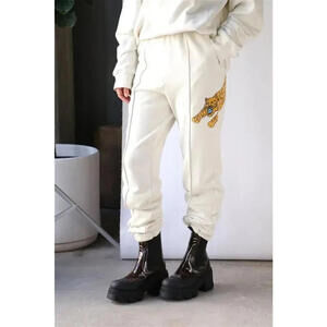 $350 Raquel Allegra Vintage Tiger Tuxedo Tracker Pant Small